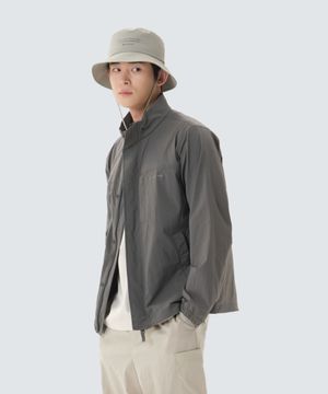 루트 스탠드넥 바람막이 (S26MMRWB64) Dark Gray