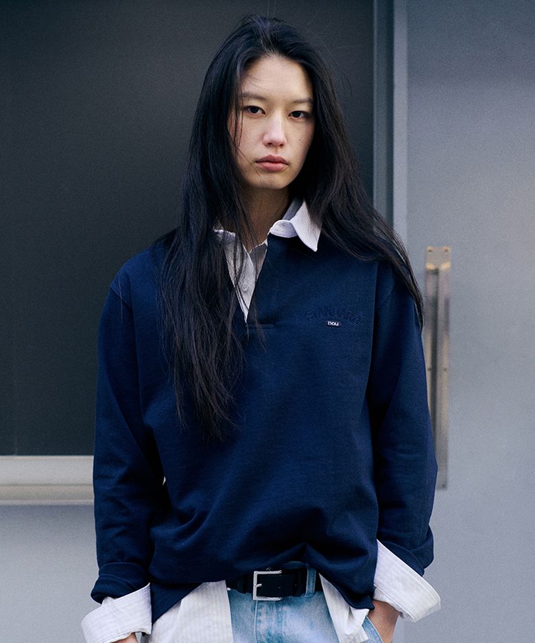 럭비 카라 티셔츠 Navy
