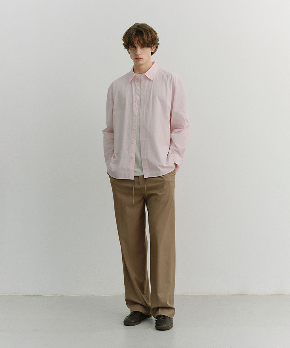 던스트 포 맨(DUNST FOR MEN) SOFT POPLIN SHIRT_UNISEX_UDSH6A103_SOFT PINK