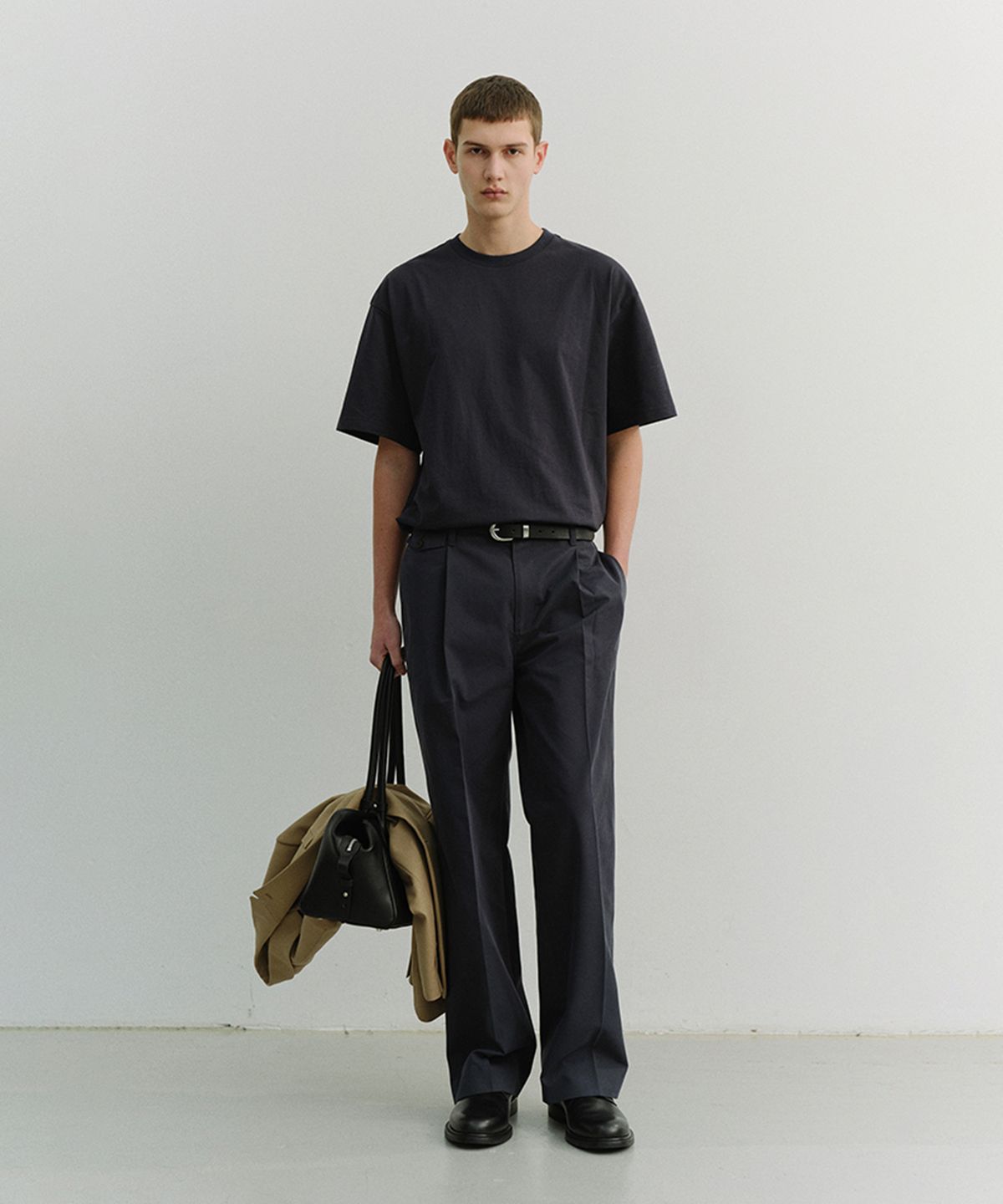 던스트 포 맨(DUNST FOR MEN) LOOSE T-SHIRT_UNISEX_UDTS6A112_NAVY