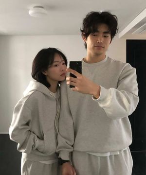 에센셜 스웻 맨투맨 Oatmeal