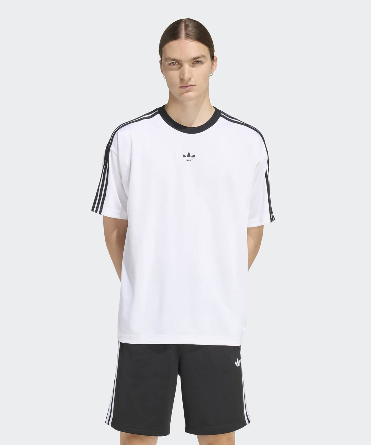 아디다스(ADIDAS) 자카드 저지 - 화이트 / KD5829