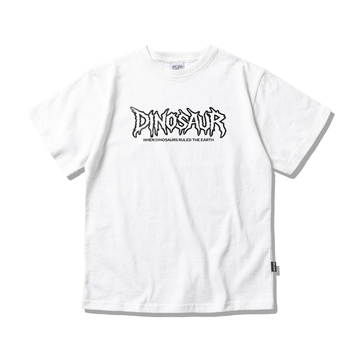 스플래시코드 키즈(SPLASHCODE KIDS) 키즈 반팔 티셔츠 화이트 - 다이노소어(Dinosaur)