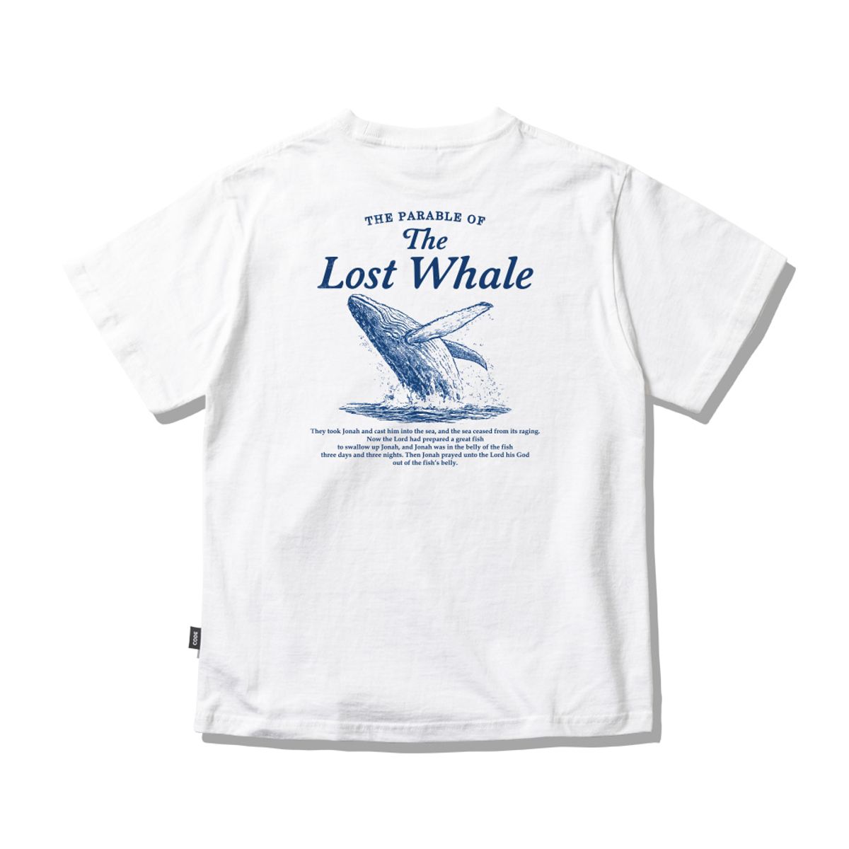 스플래시코드 키즈(SPLASHCODE KIDS) 키즈 반팔 티셔츠 화이트 - 잃어버린 고래의 우화(The Lost Whale)