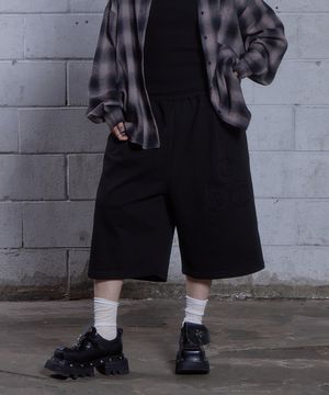 (DUC) Symbol Bermuda Sweat Shorts Black