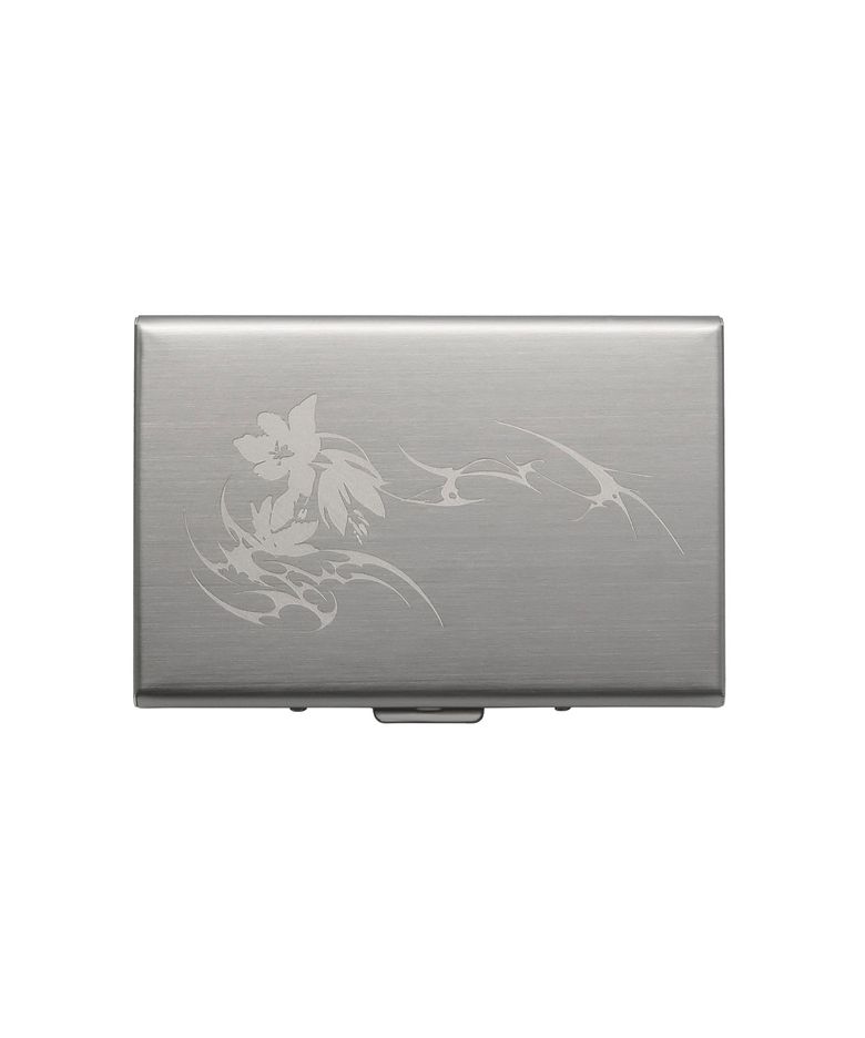 Flower Metal Card Wallet [SILVER]