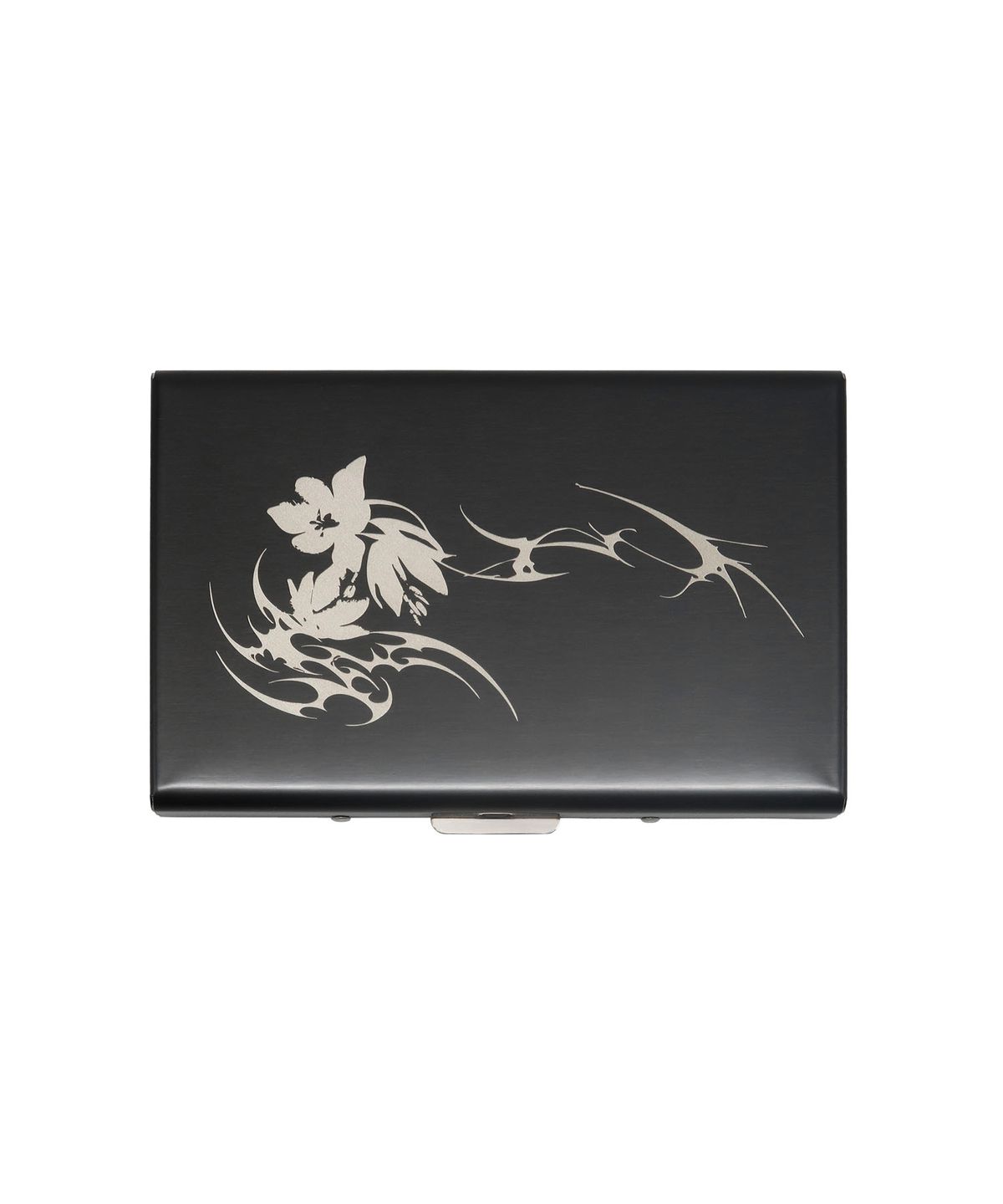 오아트(OART) Flower Metal Card Wallet [BLACK]