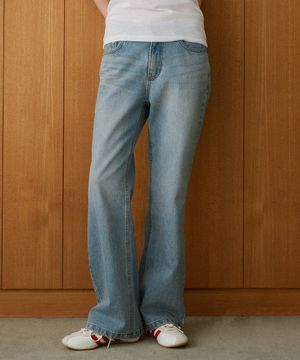 P3295 워시드 부츠컷 데님