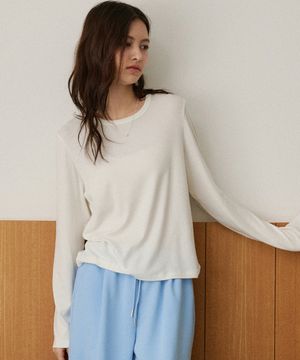 A3562 플루이드 롱 슬리브_White