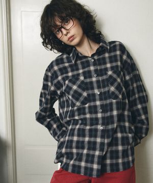 A3563 이지 체크 셔츠