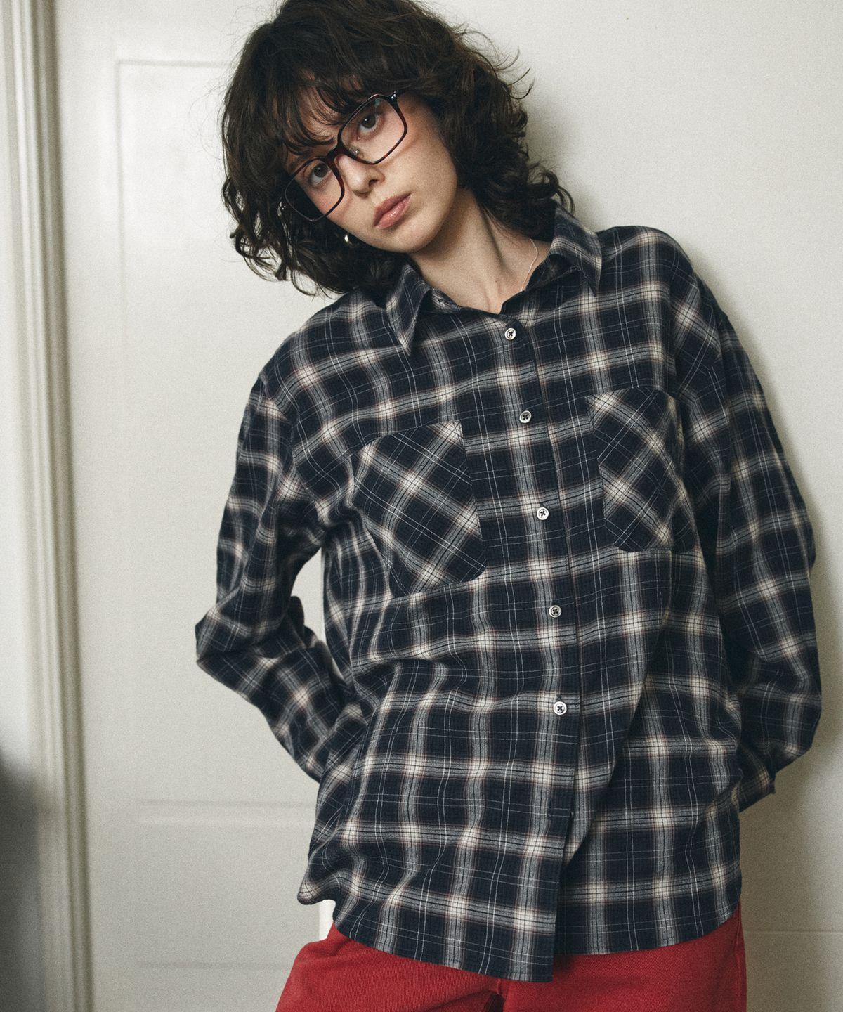 반원 아틀리에(VANONE ATELIER) A3563 이지 체크 셔츠