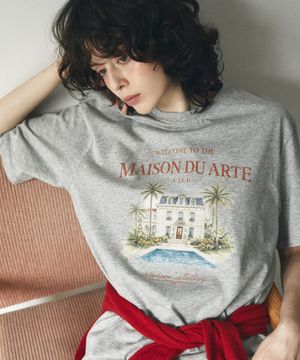 A3577 MAISON DU ARTE 티셔츠_Melange gray