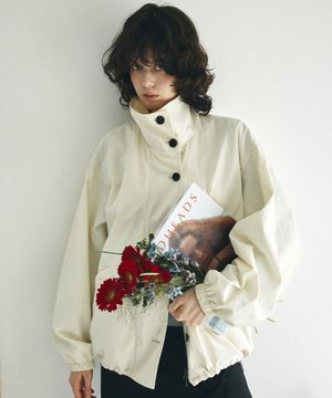 O3767 하이넥 윈드브레이커_Cream