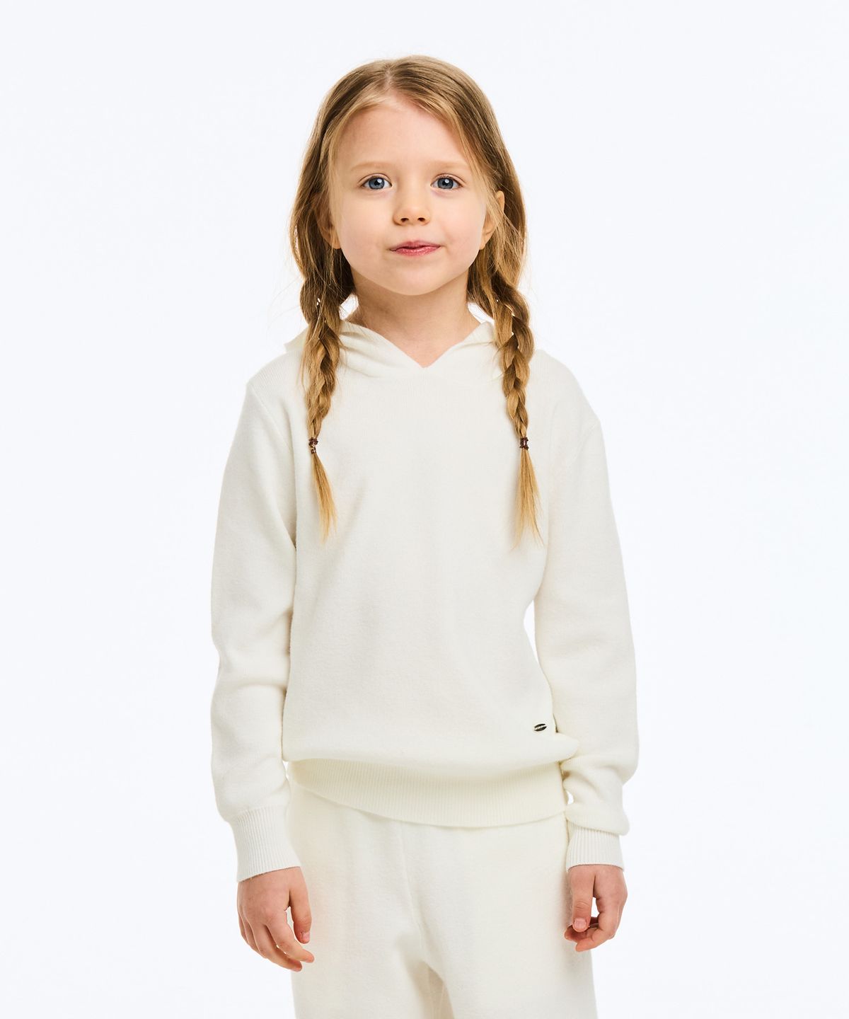 베네통키즈(BENETTONKIDS) 소프트 니트 후디_QAKP06611IV