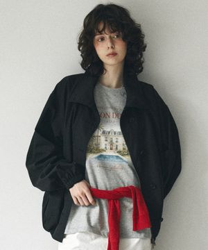 O3767 하이넥 윈드브레이커_Black