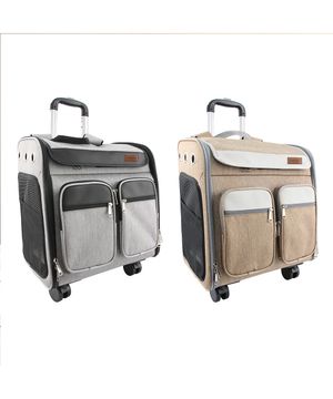 강아지 가방 4륜 캐리어 백팩