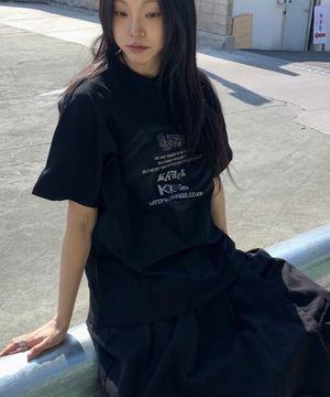 로고 서클 오버핏 반팔티(2color)