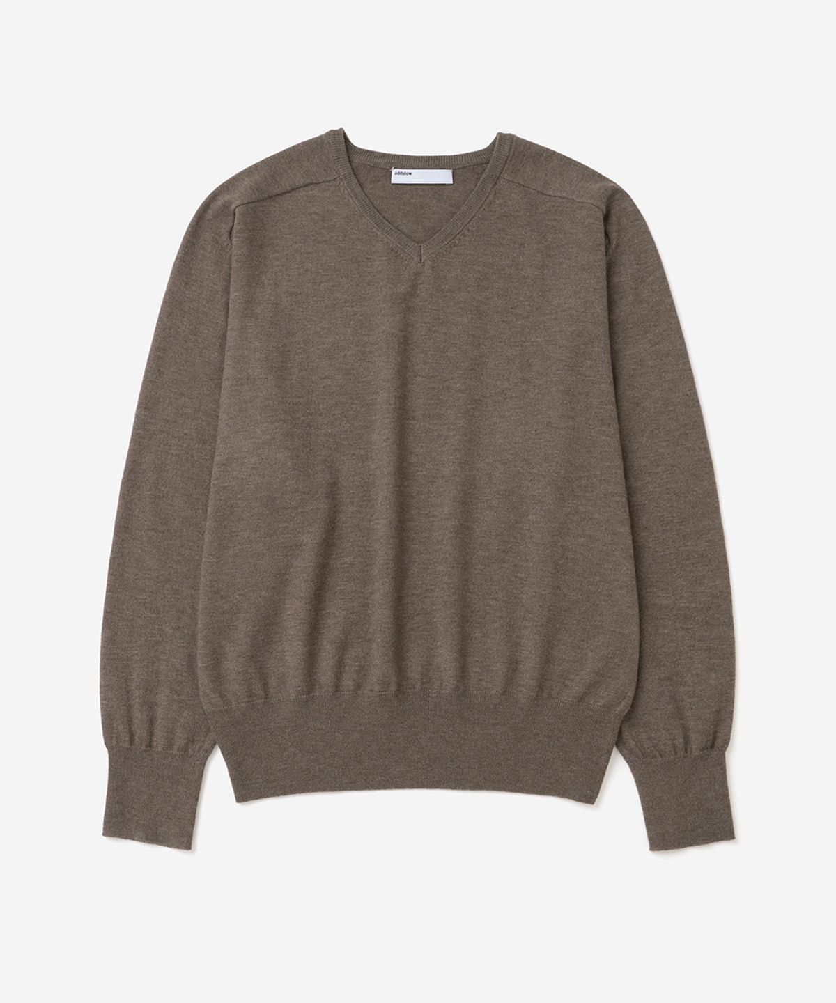 애드슬로우(ADDSLOW) V-Neck Knit (Brown)