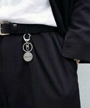 가방 키링 써지컬스틸 바지체인 SPIN PENDANT RING