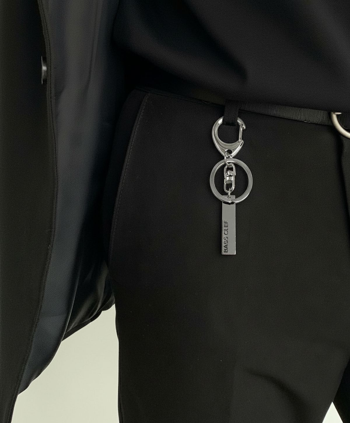 베이스클레프(BASSCLEF) 가방 키링 펜던트 써지컬스틸 바지체인 STICK KEY RING