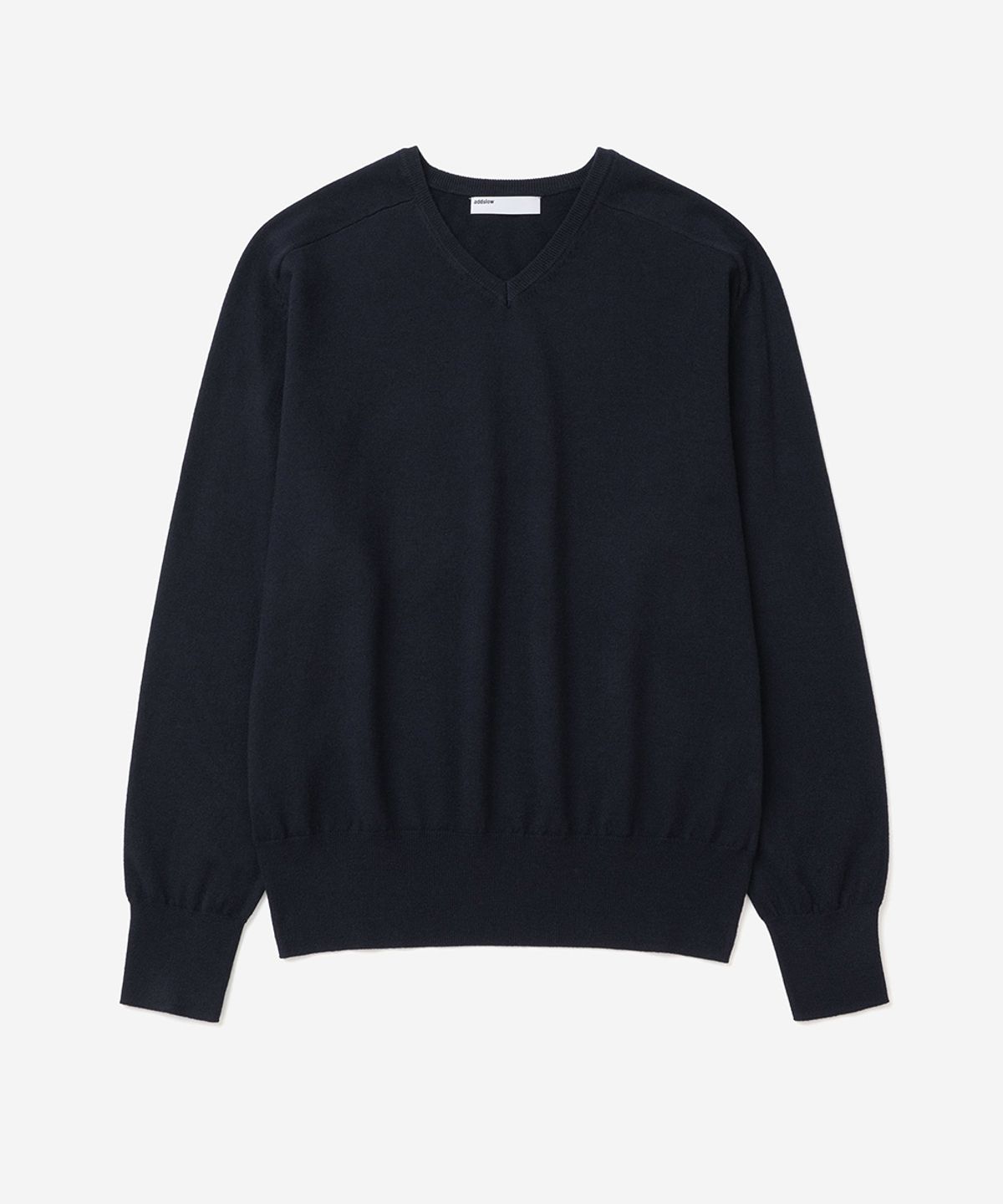 애드슬로우(ADDSLOW) V-Neck Knit (Dark Navy)