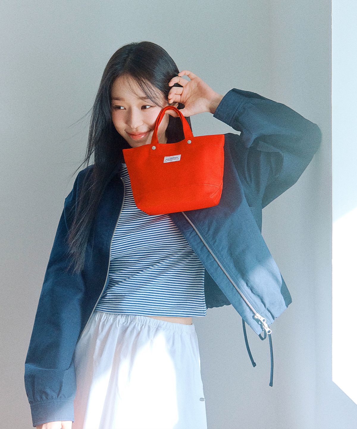 리(LEE) 미니 보트백 레드