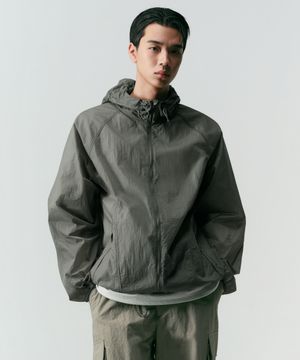 [시티 레저] 시어 윈드브레이커 재킷 [라이트 카키 그레이]