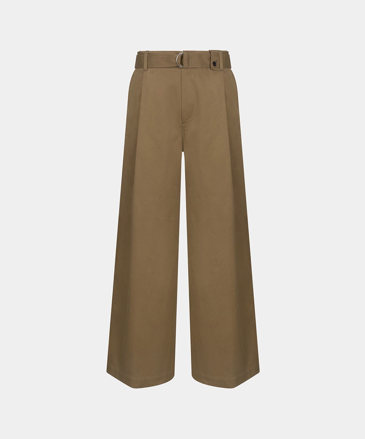 노이스(NOICE) M COTTON BELTED WIDE PANTS - BEIGE