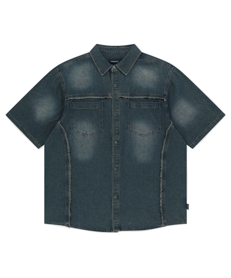 DENIM HALF SHIRT BLUE(MG2FMMW345A)