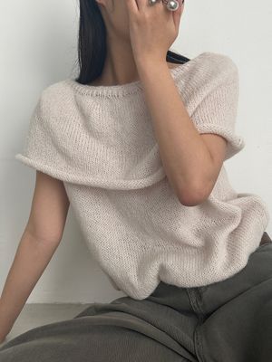 Cape Layered Knit Top (3C)