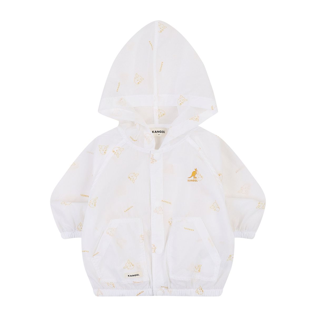 캉골키즈(KANGOL KIDS) [베이비] 올오버 루 패턴 윈드브레이커 SB 0D05 화이트
