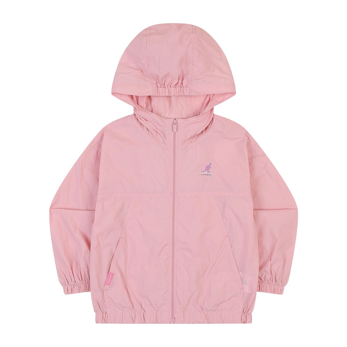 캉골키즈(KANGOL KIDS) 라이트 웨이트 후디드 윈드브레이커 SB 0001 핑크