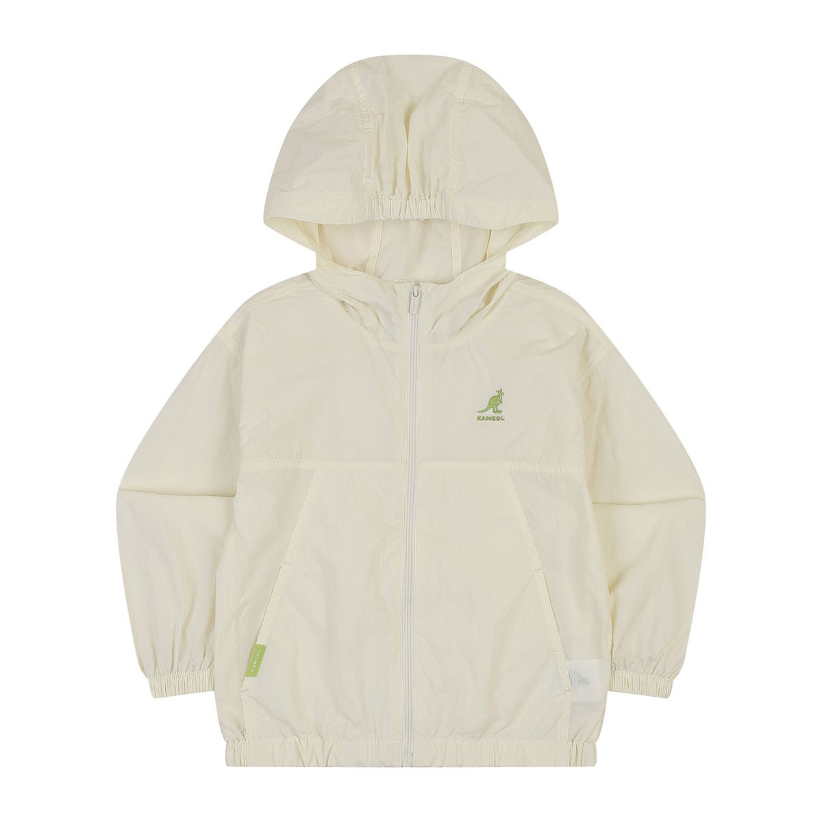 캉골키즈(KANGOL KIDS) 라이트 웨이트 후디드 윈드브레이커 SB 0001 아이보리
