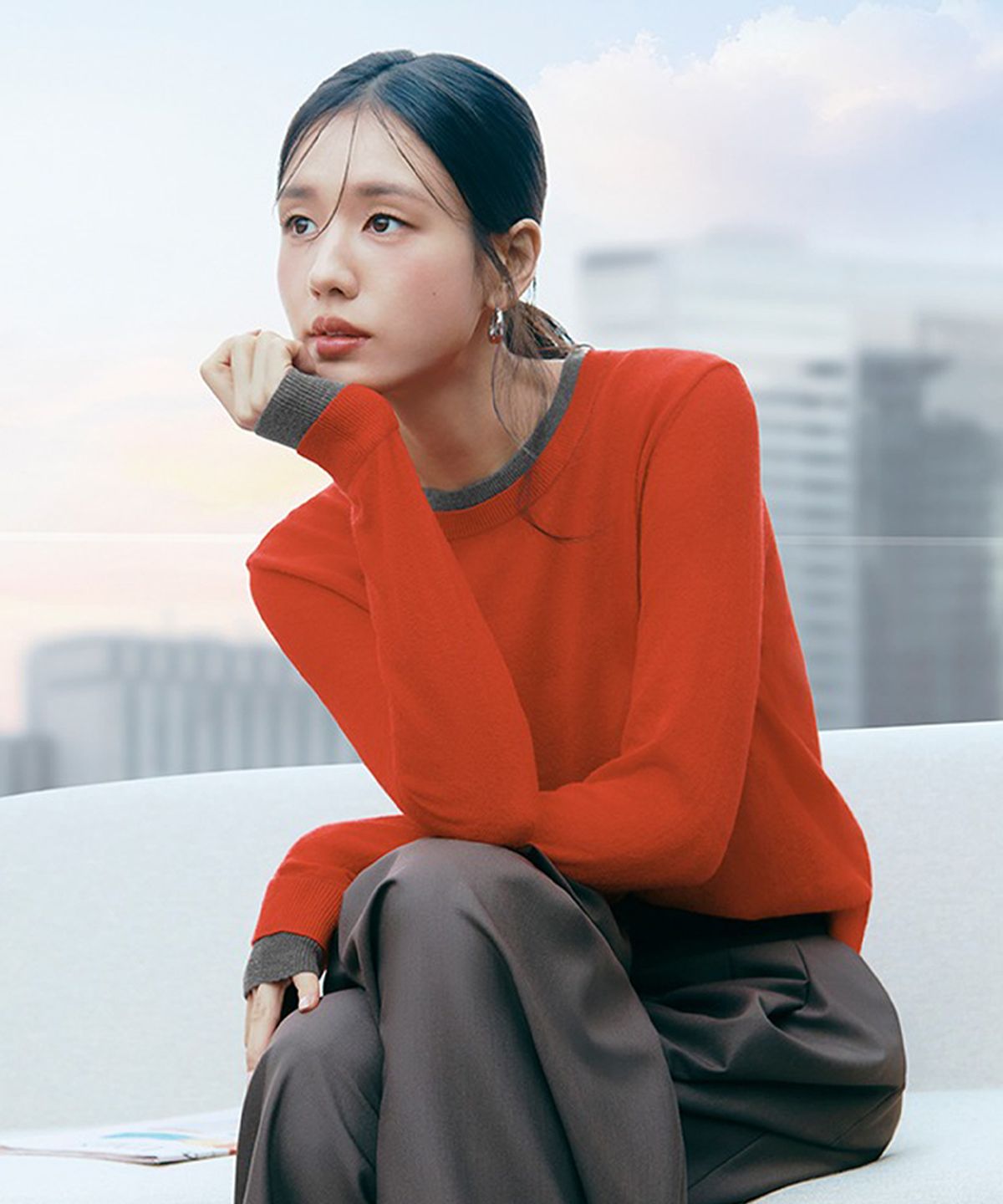 셀렙샵에디션(CELEBSHOP EDITION) 알파카혼방 레이어드 풀오버