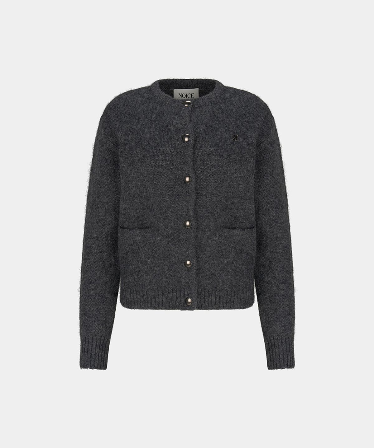 노이스(NOICE) M MOHAIR KNIT CARDIGAN - GRAY