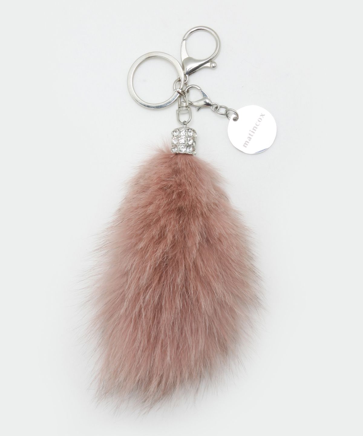 마틴콕스(MATINCOX) Real Fox Fur Keyring - Pink