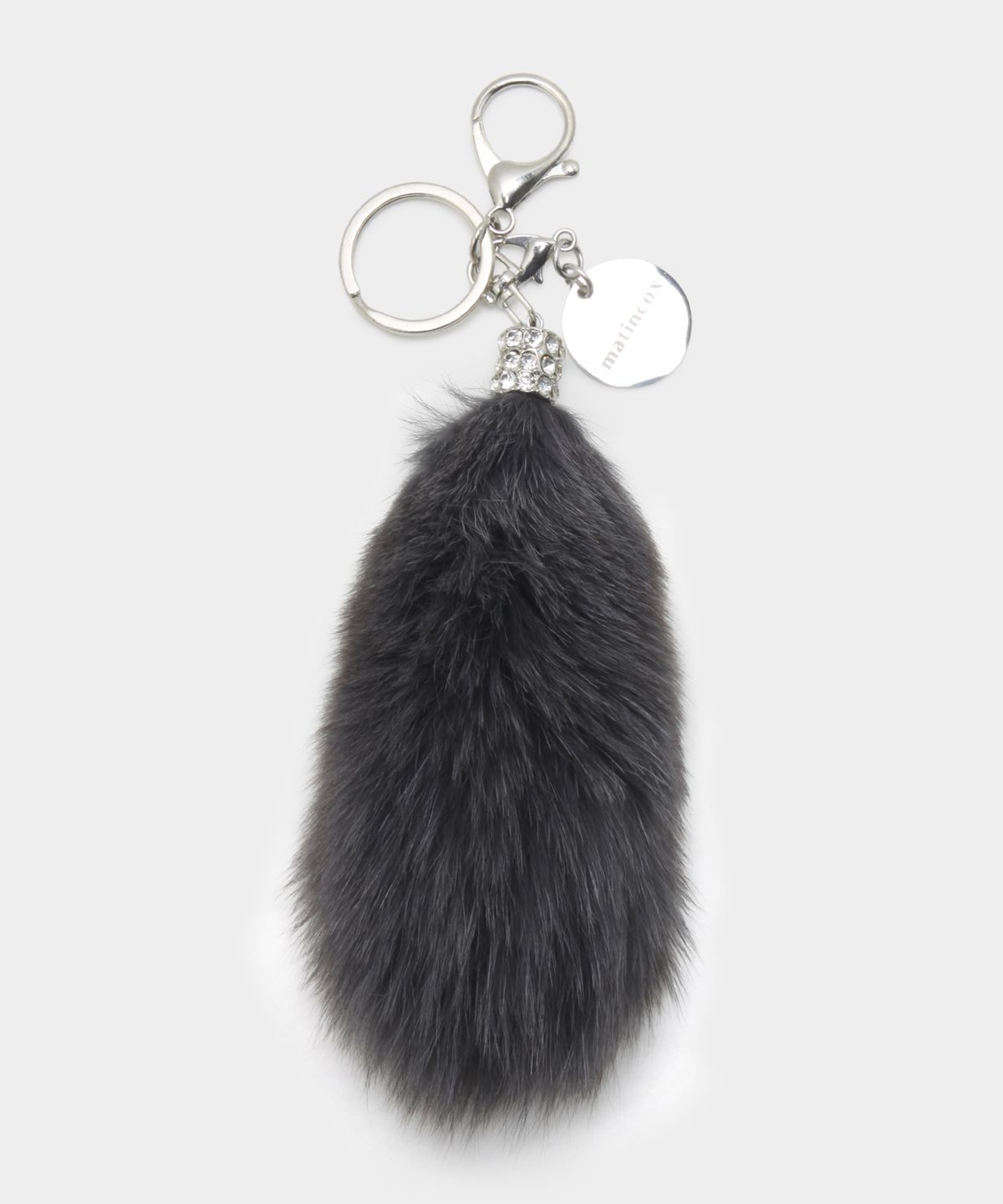 마틴콕스(MATINCOX) Real Fox Fur Keyring - Darkgray