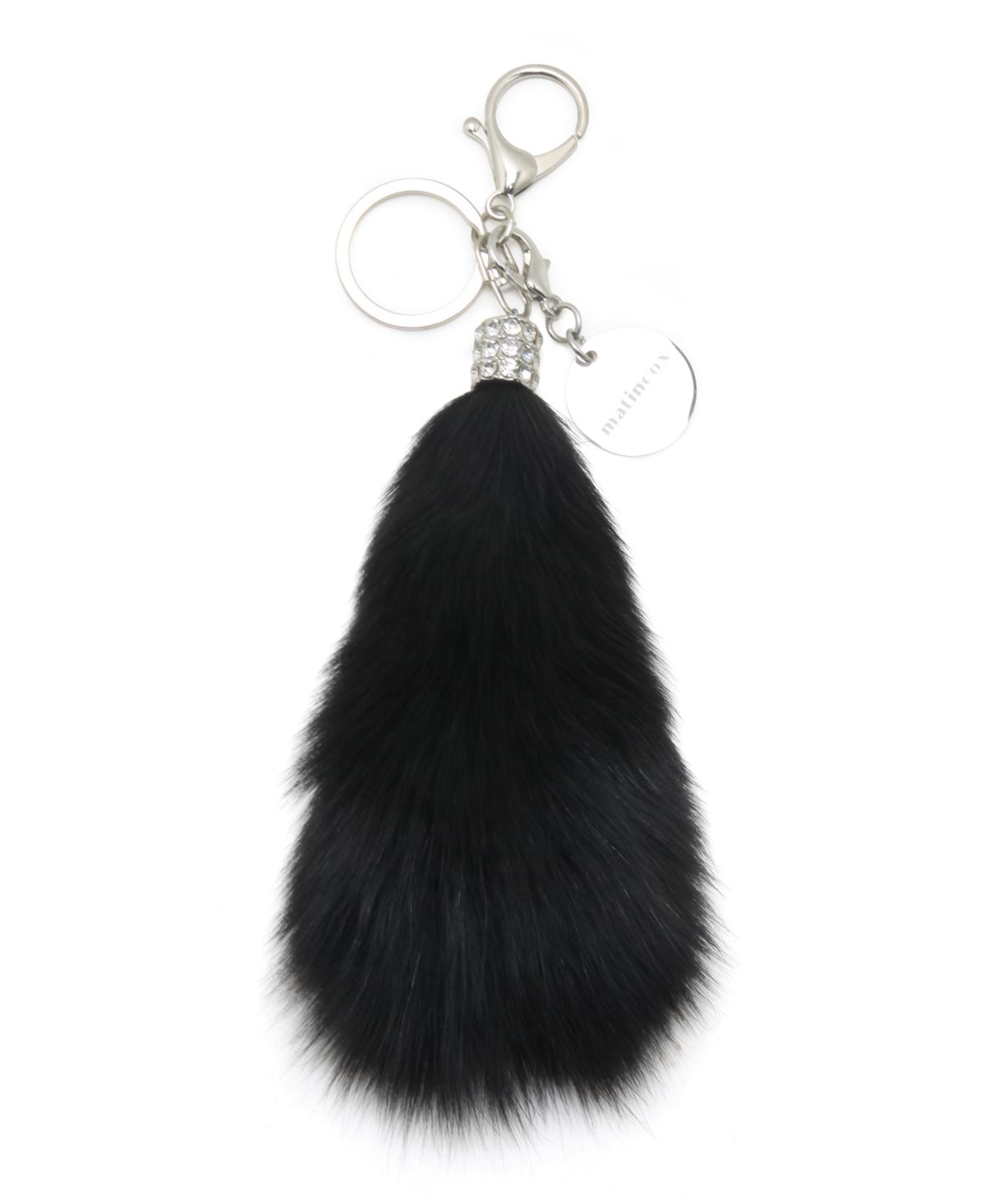 마틴콕스(MATINCOX) Real Fox Fur Keyring - Black