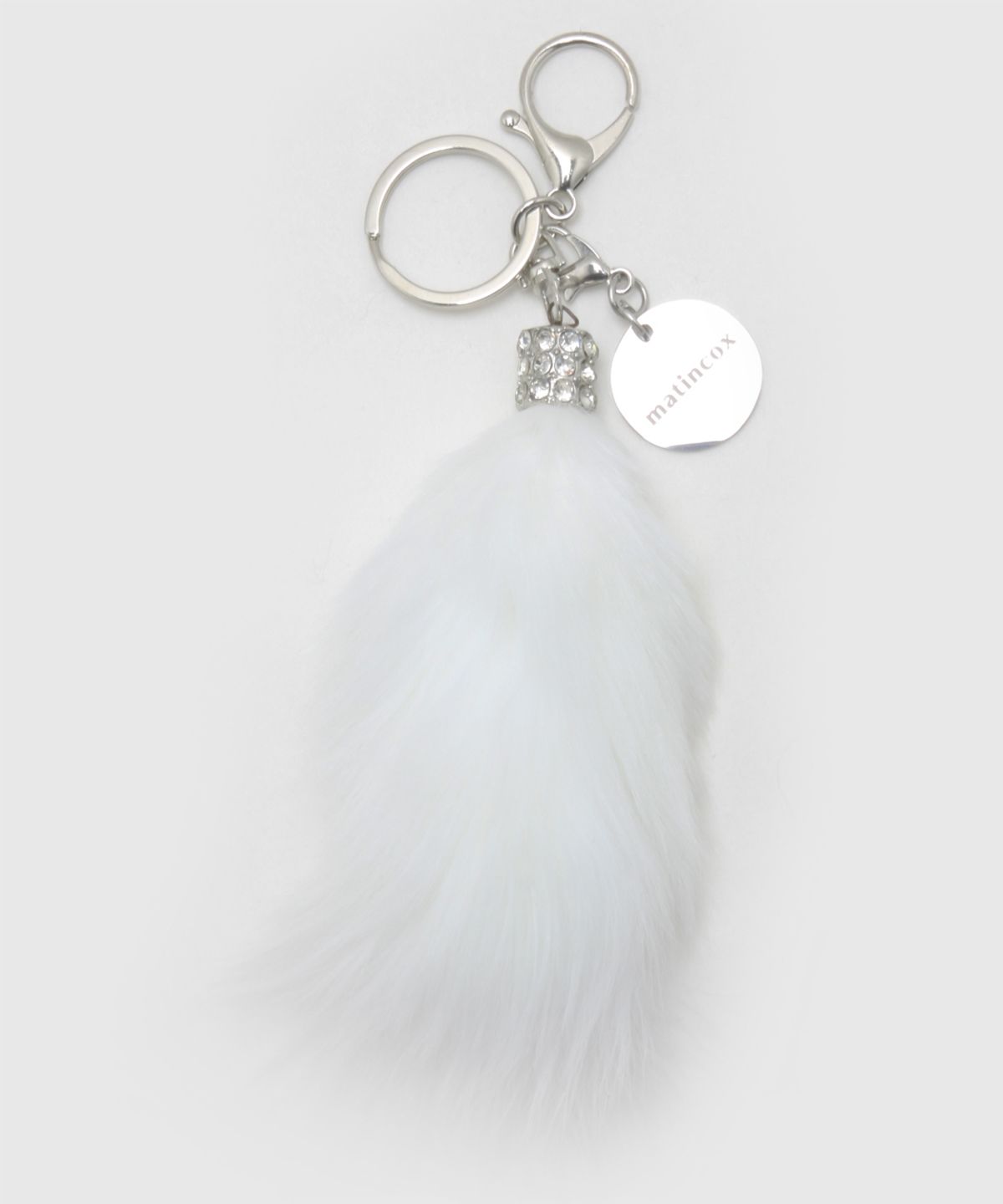 마틴콕스(MATINCOX) Real Fox Fur Keyring - White