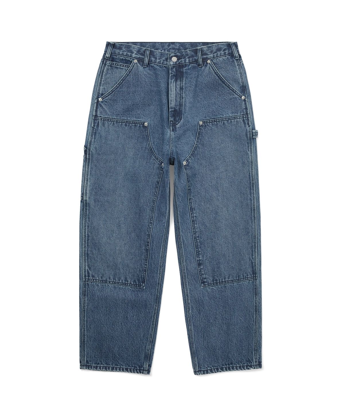 디스이즈네버댓(THISISNEVERTHAT) Denim Double Knee Pant Blue