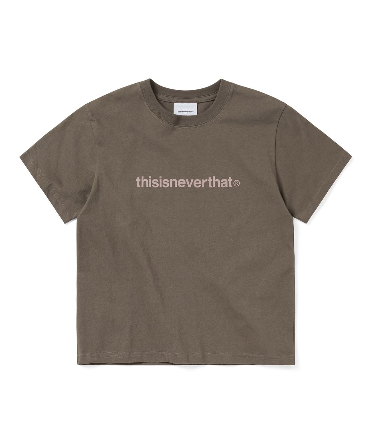디스이즈네버댓(THISISNEVERTHAT) T-Logo W Tee Dark Mocha