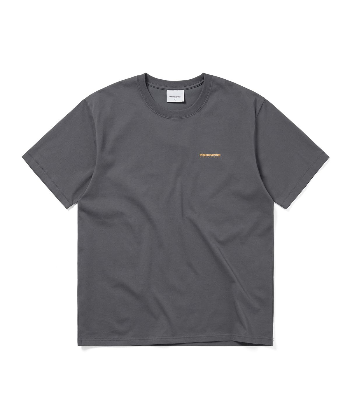 디스이즈네버댓(THISISNEVERTHAT) INTL. Logo Tee Dark Grey