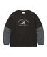 Layered L/S Tee Off Black