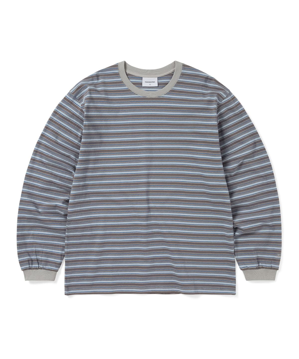 디스이즈네버댓(THISISNEVERTHAT) Striped L/S Tee Brown