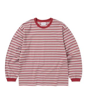Striped L/S Tee Red