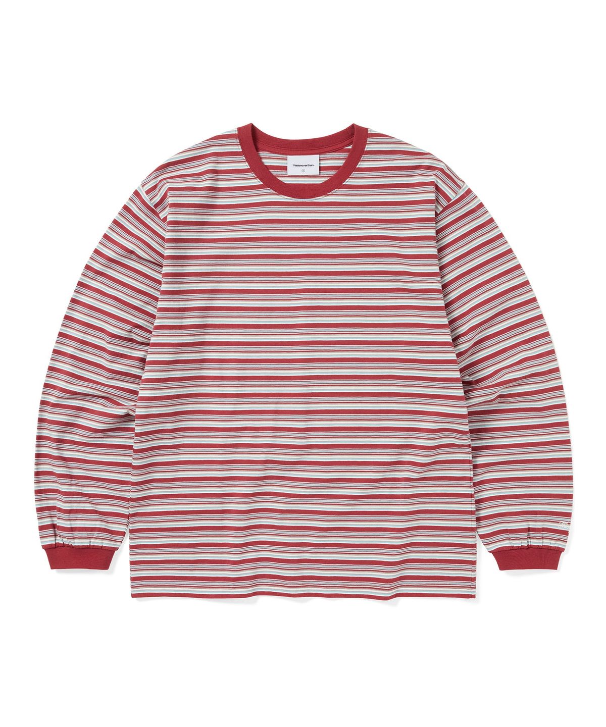 디스이즈네버댓(THISISNEVERTHAT) Striped L/S Tee Red