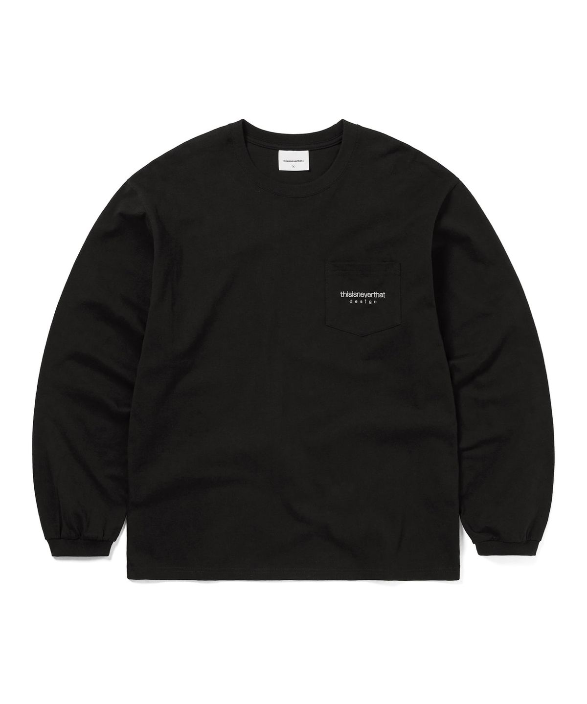디스이즈네버댓(THISISNEVERTHAT) L-Logo Pocket L/S Tee Black