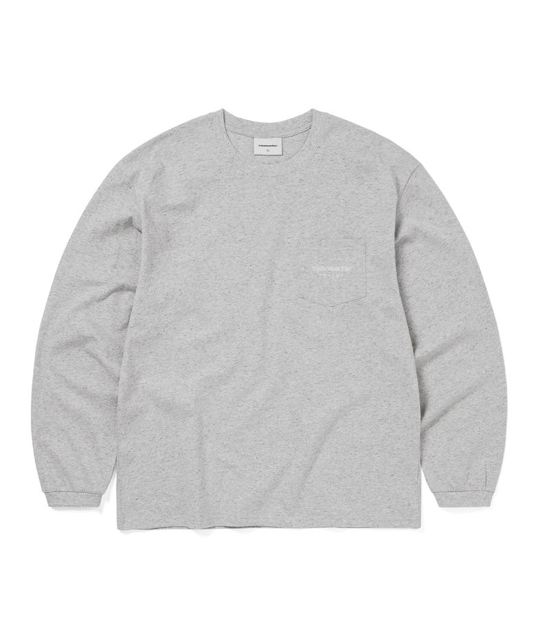 L-Logo Pocket L/S Tee Heather Grey