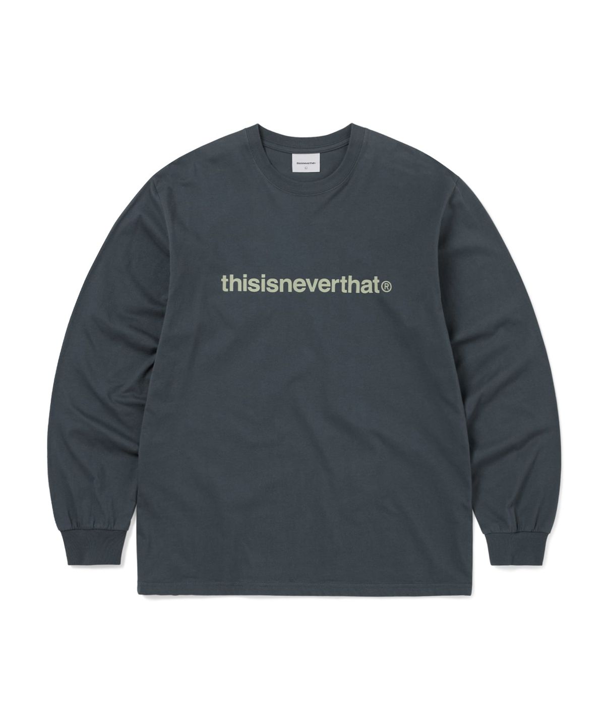 디스이즈네버댓(THISISNEVERTHAT) T-Logo L/S Tee Faded Navy