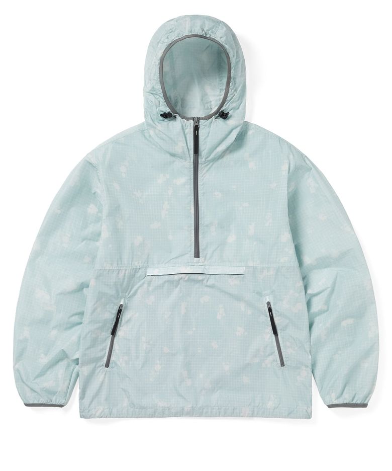 Grid Nylon Anorak Mint